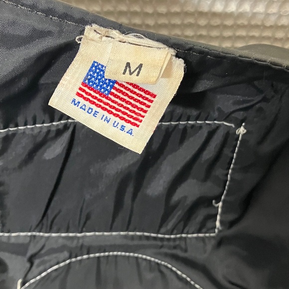 Harley Davidson, black Leather Vest - Picture 8 of 13